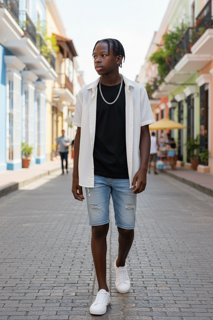 Collier Cubain Punk Acier Inoxydable